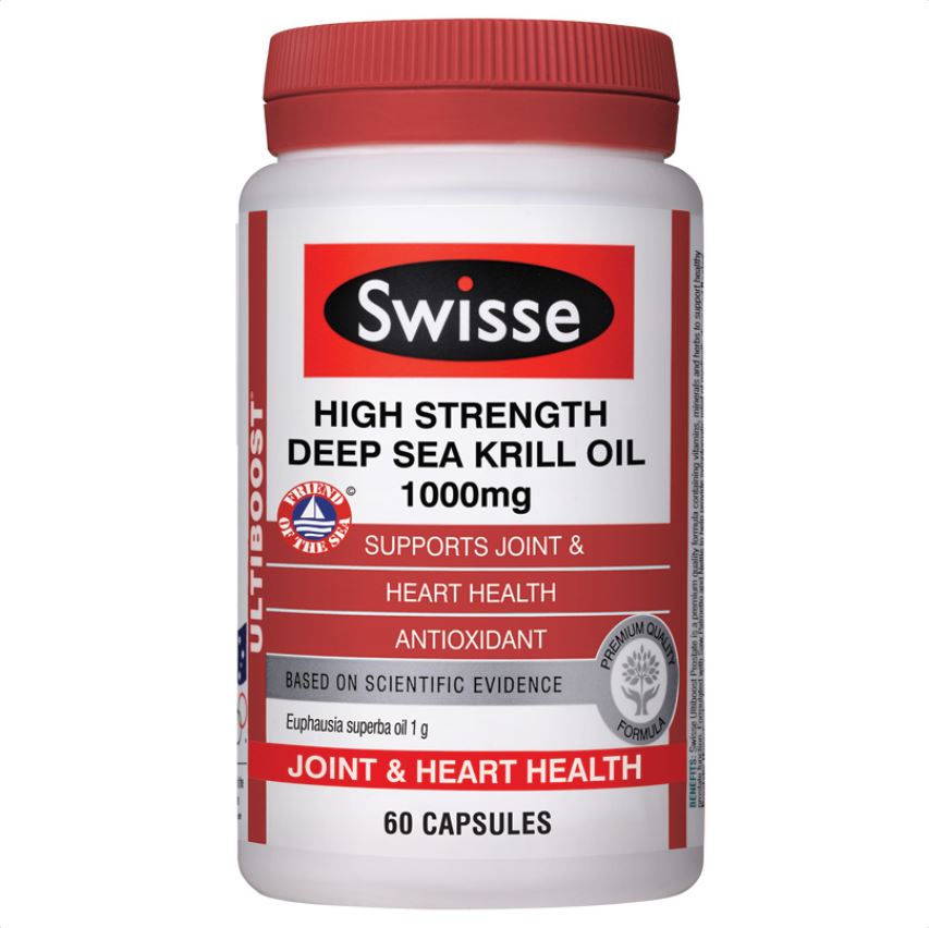 Swisse纯天然深海磷虾油1000mg 60粒