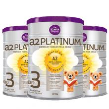 A2 Platinum白金 婴幼儿高端配方奶粉 3段 900g 3罐一箱装【包邮】