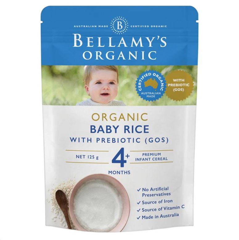 澳洲BELLAMY贝拉米婴儿米粉米糊 辅食125g 4个月+
