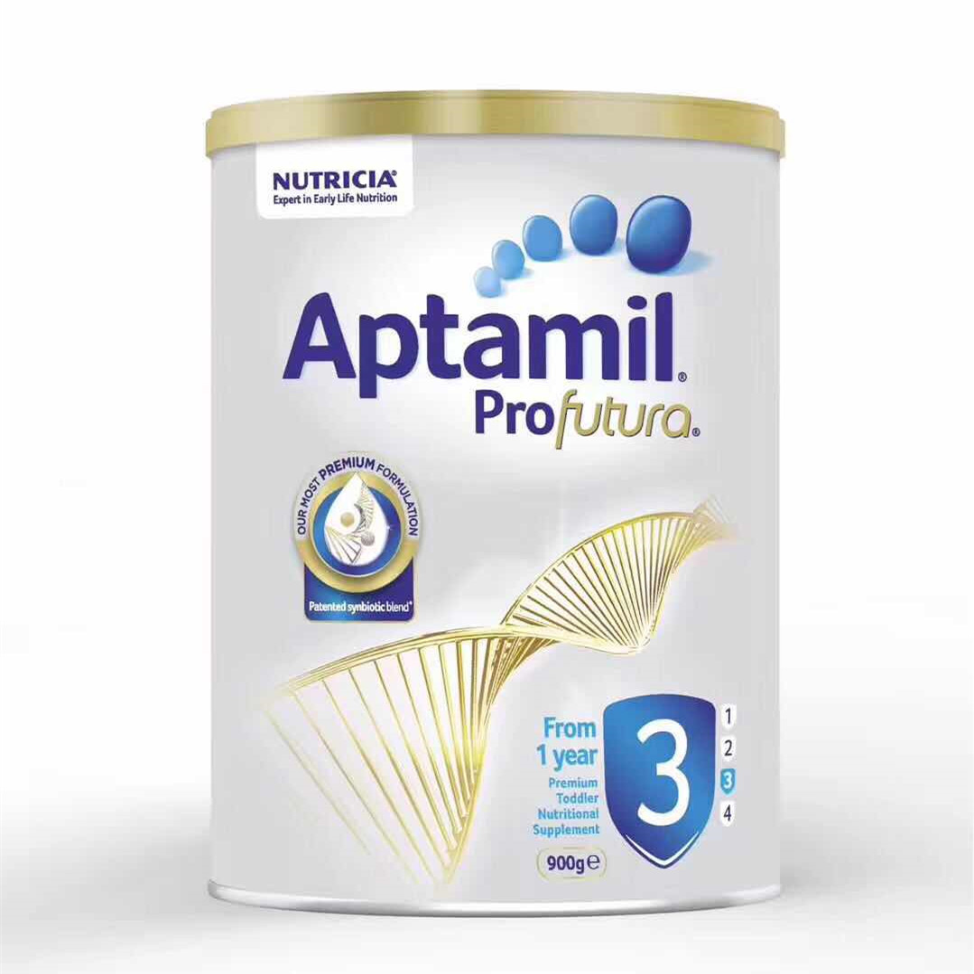 Aptamil爱他美白金版奶粉 3段 900g 适用于1-3岁婴儿 3罐装【包邮】