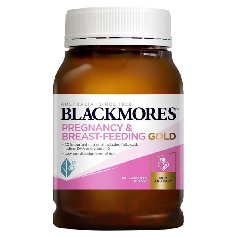 澳洲Blackmores孕妇孕期哺乳期 黄金营养素 180粒