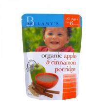 澳洲BELLAMY贝拉美 婴儿有机苹果桂肉燕麦粥 辅食125g 6个月+