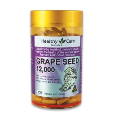 澳洲Healthy Care葡萄籽精華膠囊12000mg 300粒