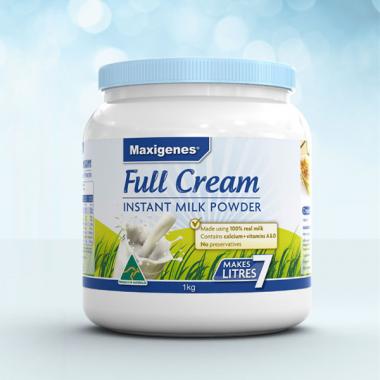 Maxigenes美可卓蓝胖子 全脂高钙 儿童孕妇中老年 成人奶粉 1Kg【包邮】