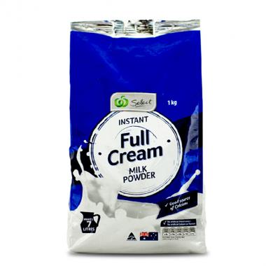 澳洲woolworths學生成人全脂奶粉1kg【包邮】