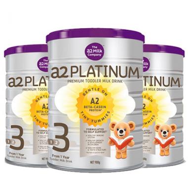 A2 Platinum白金 婴幼儿高端配方奶粉 3段 900g 3罐一箱装【包邮】