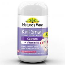 Nature's Way草莓口味儿童液体钙+D3胶囊 50粒