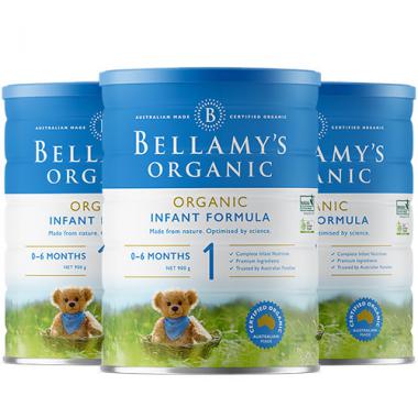 Bellamy’s贝拉米奶粉1段 3罐一箱装【包邮】