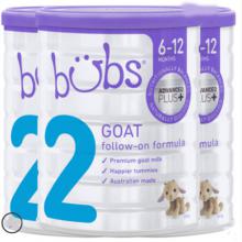 澳洲Bubs贝儿 羊奶粉2段（6个月-1岁） 800g*3罐【包邮】