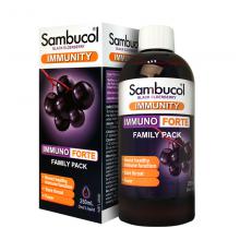 Sambucol黑接骨木小黑果提高免疫预防感冒糖浆 家庭装250ml